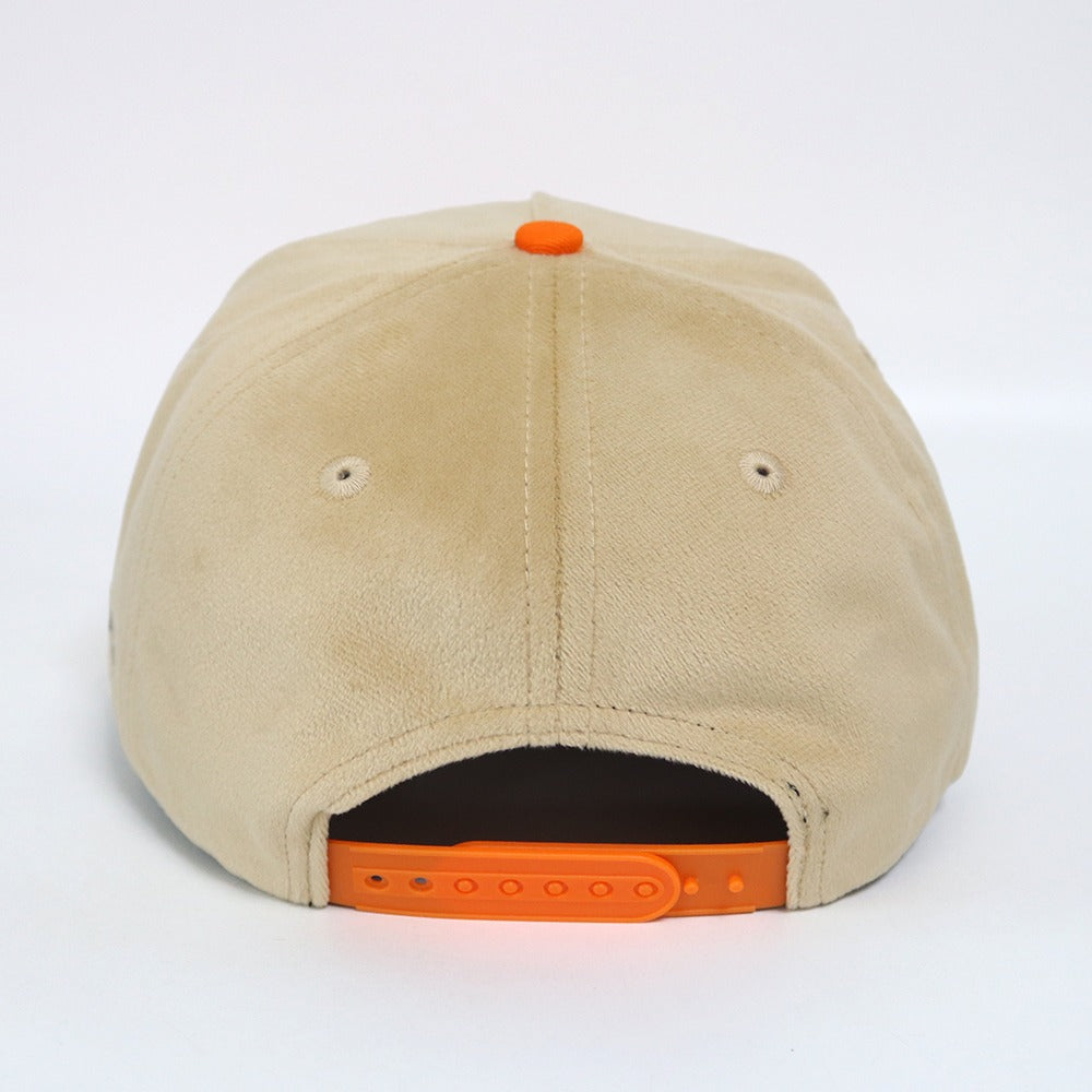 5th Anniversary - Orange and Cream Velvet Cap