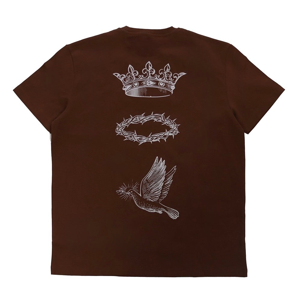 “Murió por ti” Brown Tee