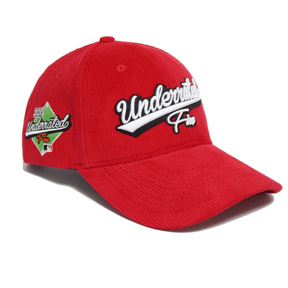 Red Corduroy Snapback