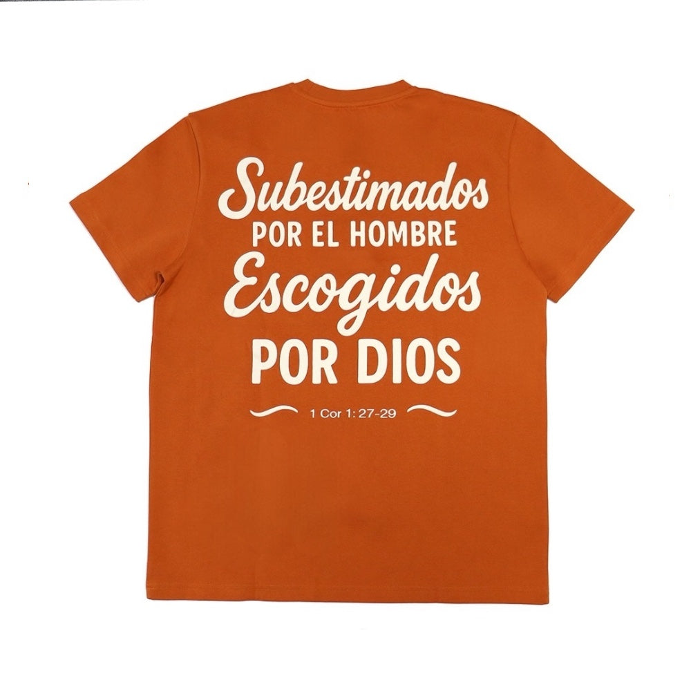 “Escogidos por Gracia” terracota tee