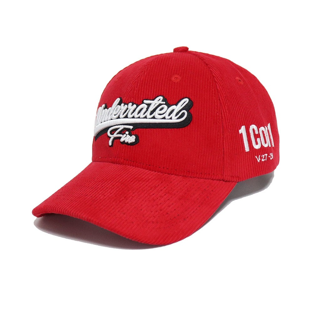 Red Corduroy Snapback