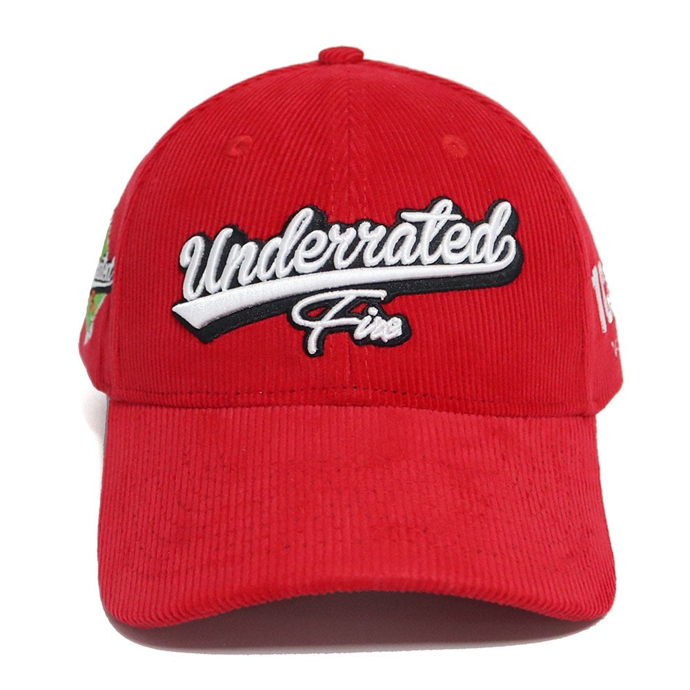 Red Corduroy Snapback